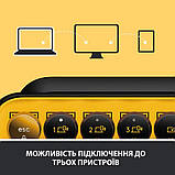Клавіатура Logitech POP Keys, бездротова Blast Yellow, фото 11