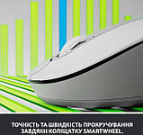 Комп'ютерна миша Logitech бездротова Signature M650 for Business Large Off-White, фото 6