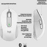Комп'ютерна миша Logitech бездротова Signature M650 for Business Large Off-White, фото 10