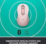 Комп'ютерна миша бездротова Logitech Signature M650 L Rose, фото 11