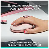 Комп'ютерна миша бездротова Logitech POP Mouse With Emoji Bluetooth Rose, фото 10