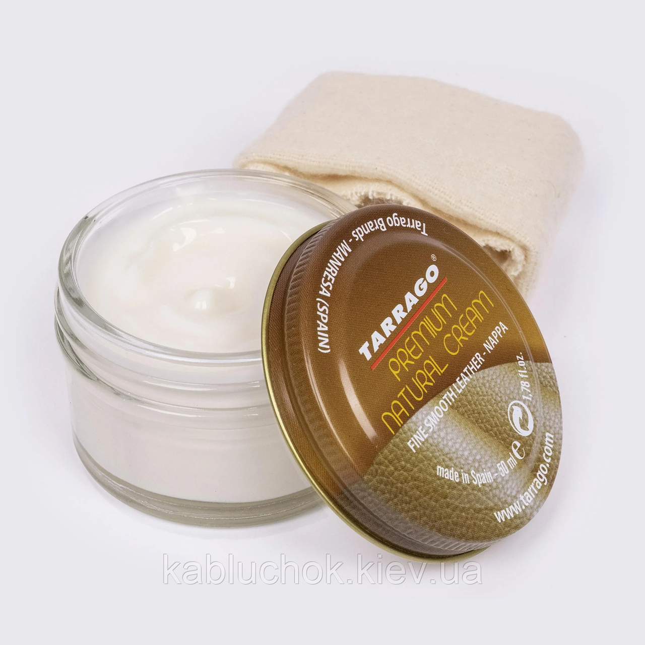 Крем для гладких, ніжних шкір і шкір рептилій Tarrago Premium Natural Cream, 50 мл, фото 1
