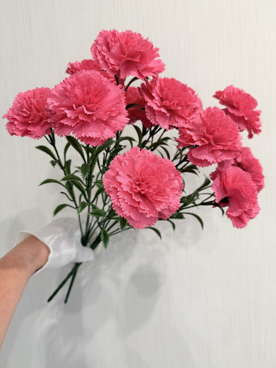 Букет штучних гвоздик. Гвоздика штучна (45 см, 7 гвоздиків), фото 1