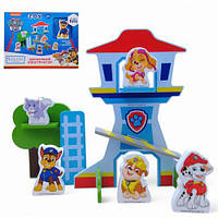 Дерев'яна іграшка-конструктор "Щенячий патруль", 14 елементів