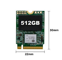 Накопичувач SSD M.2 2230 NVMe (PCIe 3.0) Mix Brand 512 GB бу #