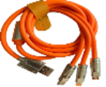 Кабель перехідник від USB на Type-C для iPhone і Micro USB iC227