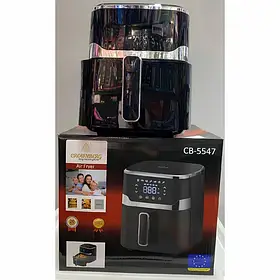 Електрична Аерофритюрниця Crownberg CB 5547 5 л, 1400 Вт, 8 програм, аерофритюрниця Чорний SV227