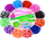 Набор резиночек для плетения в коробке 13 цветов Band Accessory case iC227