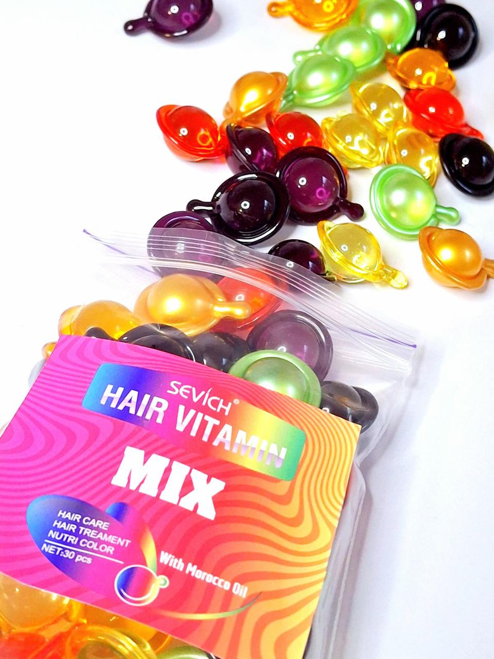 Вітамінні капсули для лікування та блиску волосся Sevich Hair Vitamin MIX, 30 шт капсул