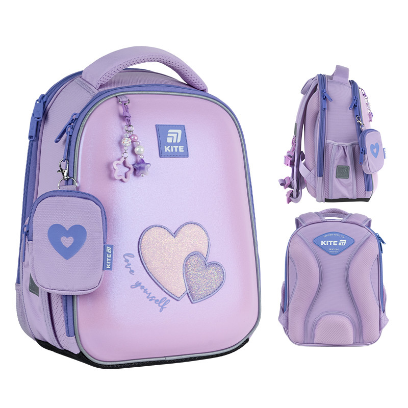 Рюкзак шкільний каркасний Kite Education Sweetheart 36.5x27x15.5 см, 14 л (115-130 см)