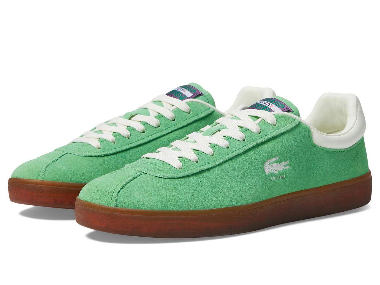 Чоловічі замшеві кеди Lacoste з технологією Ortholite 42,5 (9,5 US) 27,5 см Зелений 1159825643