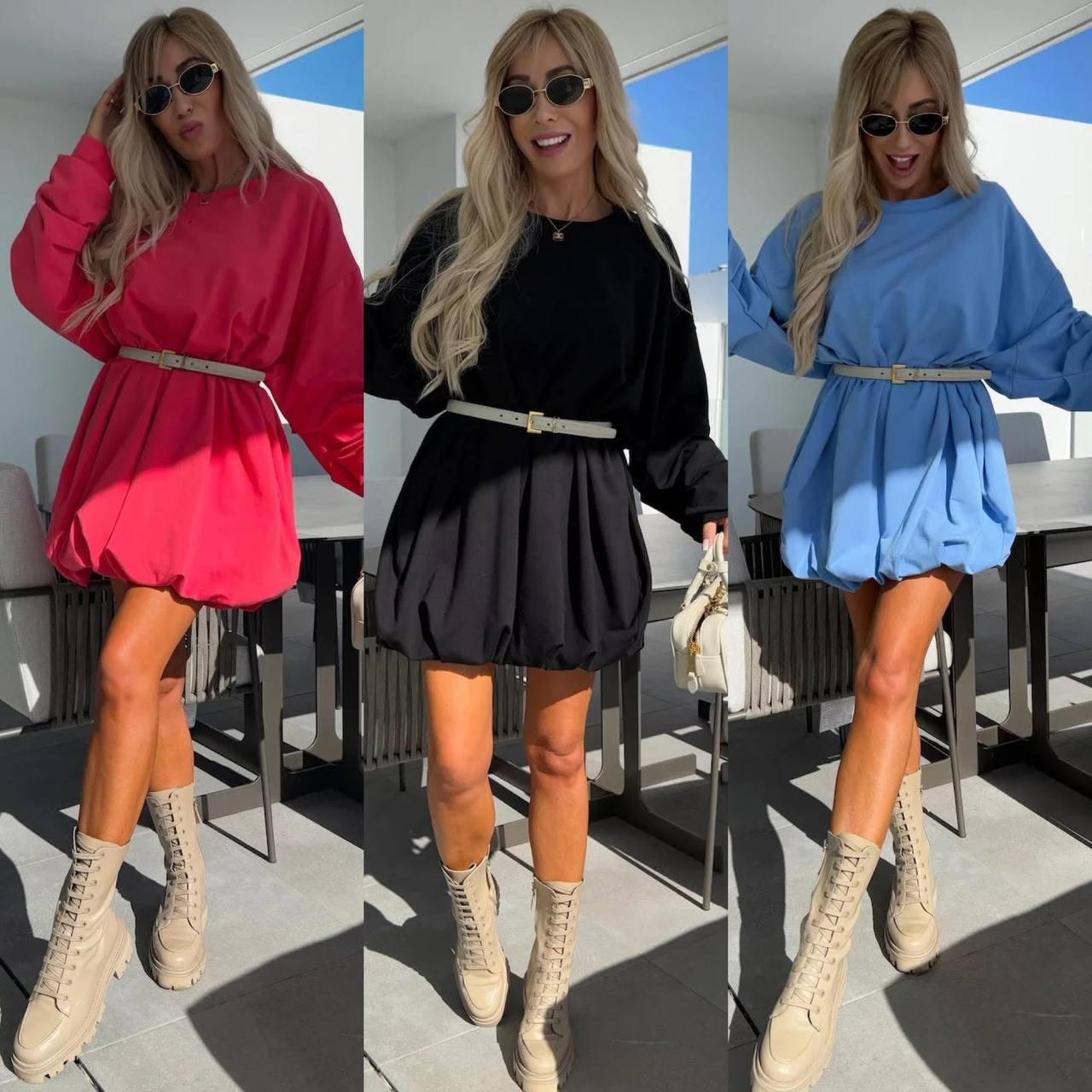 Дуже стильна сукня вільного крою на підкладці - фото 1 - id-p2517995649