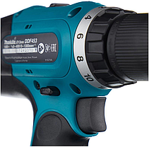 Професійна акумуляторна дриль-шуруповерт Makita DDF453RFX7 : з АКБ 18V 3Ah, 42 Нм, фото 6