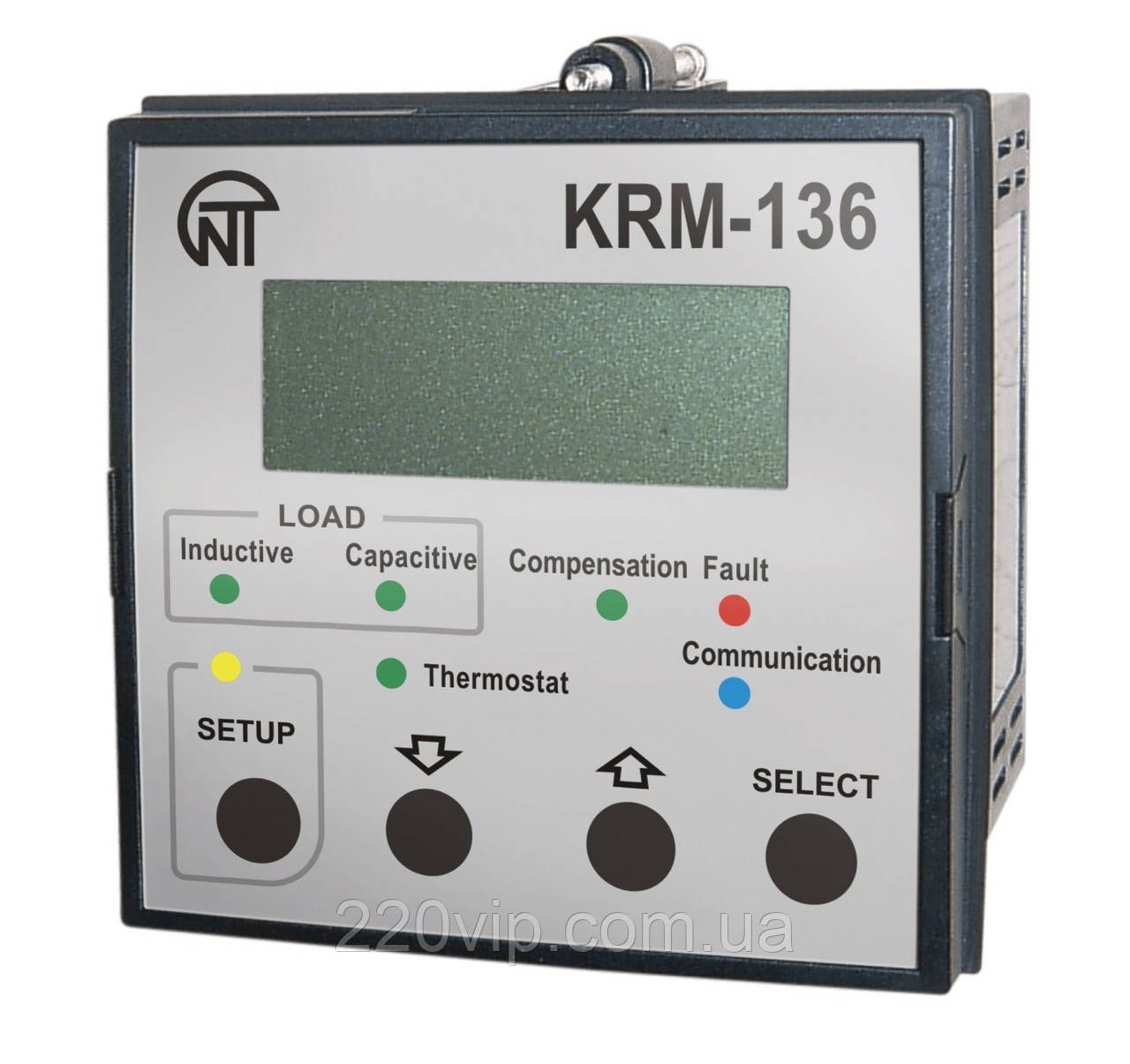 Компенсатор реактивної потужності KRM-136 NOVATEK ELECTRO, контролер КРМ-136, 6 банок (не входять до комплекту), фото 1