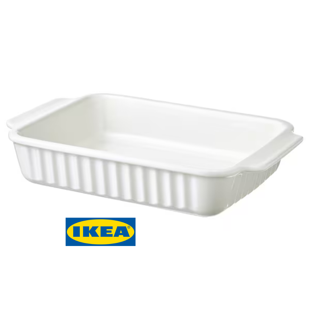 Форма для запікання IKEA POETISK Кремова 34x23 см 105.138.63