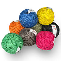 Шпагат джутовий в клубку оливковий 2мм х 80м 90г, фото 2