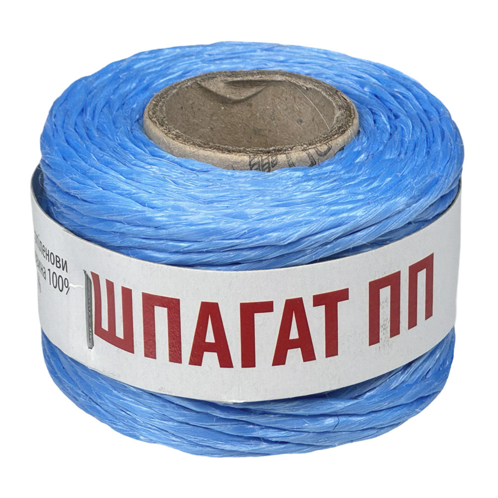 Шпагат поліпропіленовий блакитний 2мм х 45м 50г, фото 1