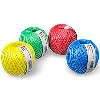 Шпагат поліпропіленовий в клубку синій 2мм х 80м 90г, фото 2