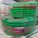 Шланг садовий 5/8" (30м) PVC армований поливальний чорний (Корея), фото 9