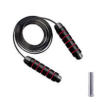 Скакалка швидкісна для кросфіту Cornix Speed Rope Classic з обтяженням XR-0354 Black/Red, фото 4