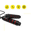 Скакалка швидкісна для кросфіту Cornix Speed Rope Classic з обтяженням XR-0354 Black/Red, фото 7
