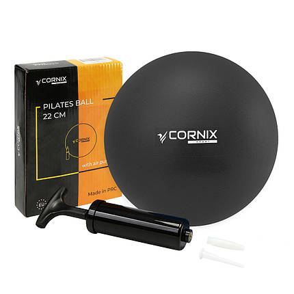 М'яч для пілатесу, йоги, реабілітації Cornix MiniGYMball 22 см XR-0371 Black, фото 1