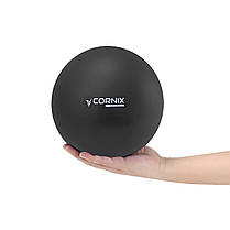 М'яч для пілатесу, йоги, реабілітації Cornix MiniGYMball 22 см XR-0371 Black, фото 5