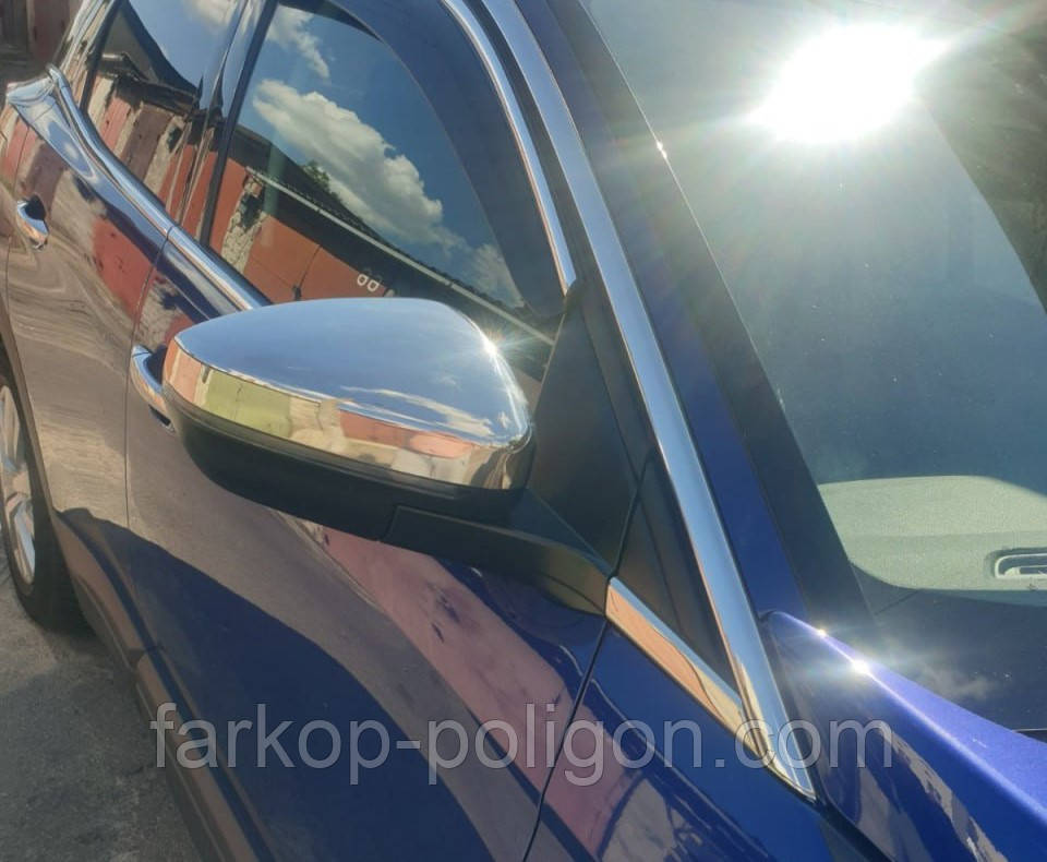 Накладки на дзеркала (2 шт, нерж.) для Peugeot 5008 2016-2023 рр