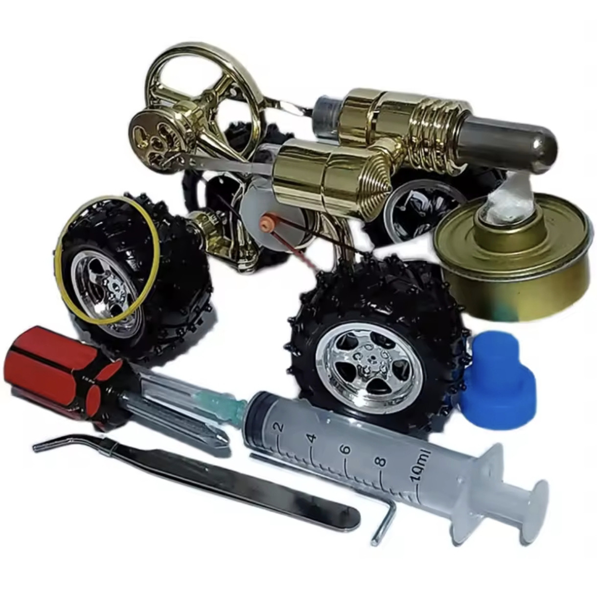 Двигун зовнішнього згоряння Стirлінга на автомобілі, фото 1