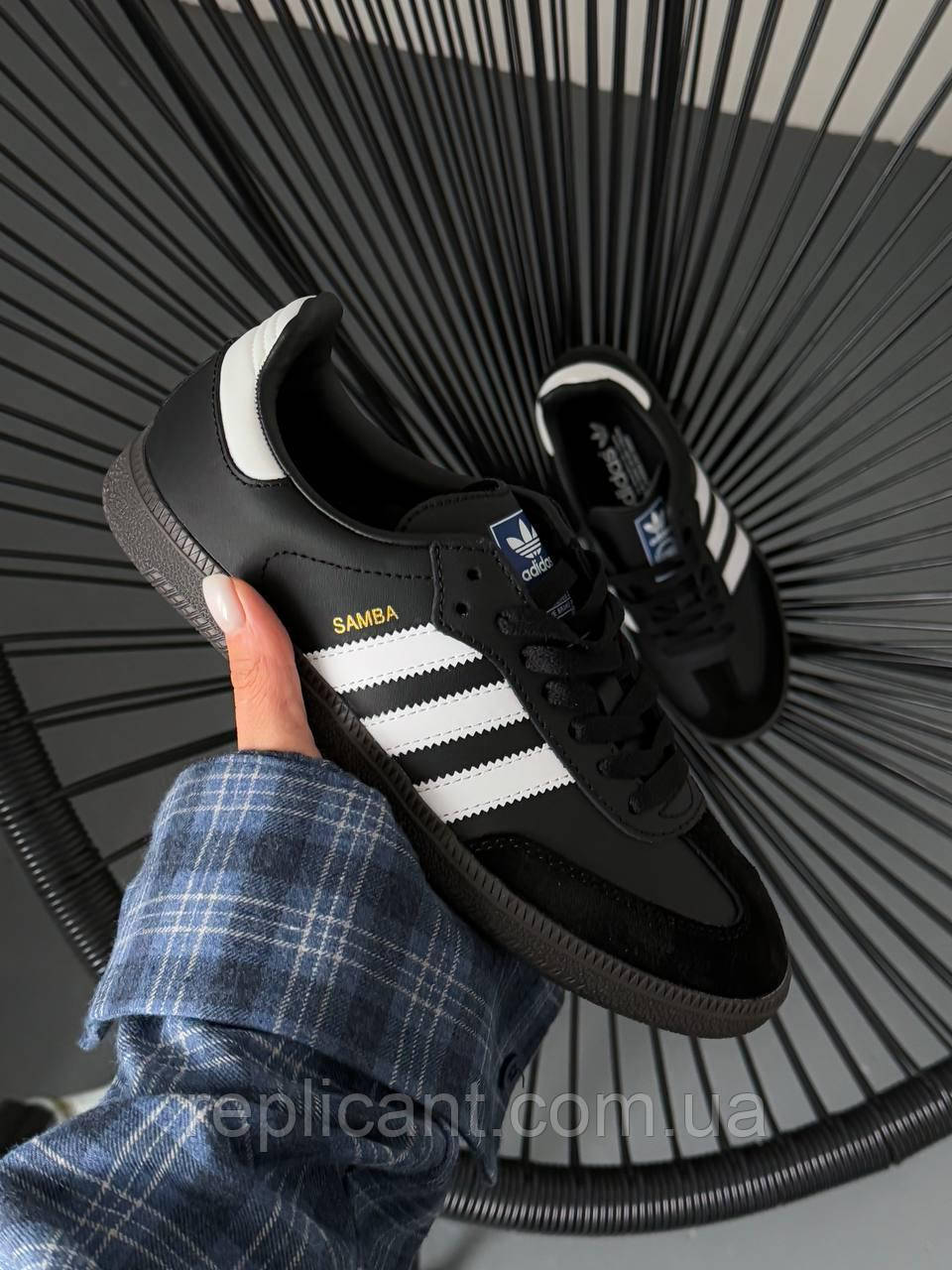 Мужские кроссовки Adidas Samba Black Gum кросівки Adidas