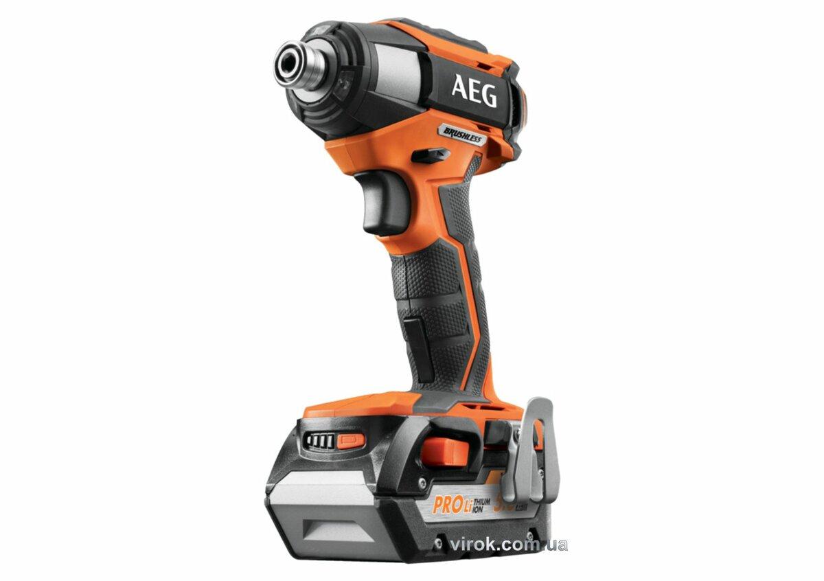 Гайковерт імпульсний безщіт. ударний акумул. AEG : 2 x Li-Ion 18 В, 5 Агод, 220 Нм, 1/4" + кейс DW Сделай это