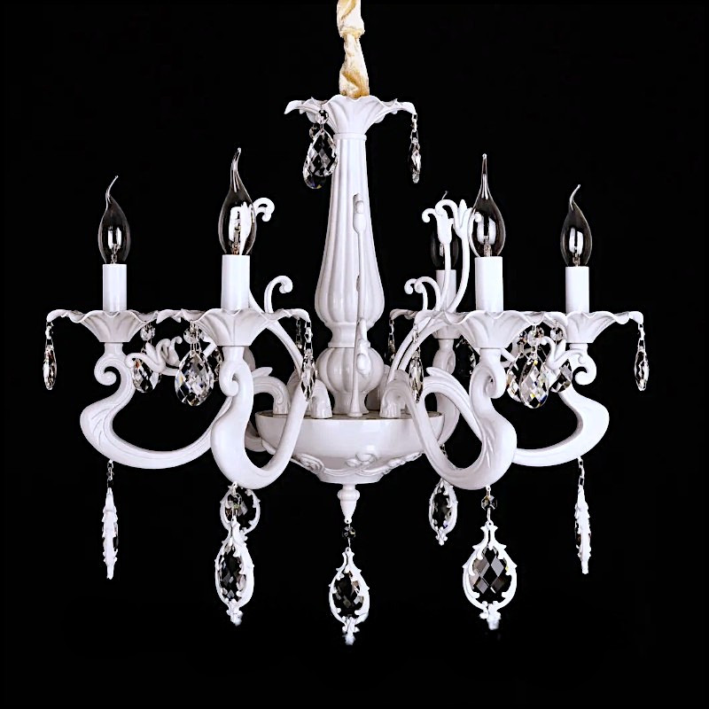 Люстра прованс зі свічками SD-1721/6 SWH, фото 1