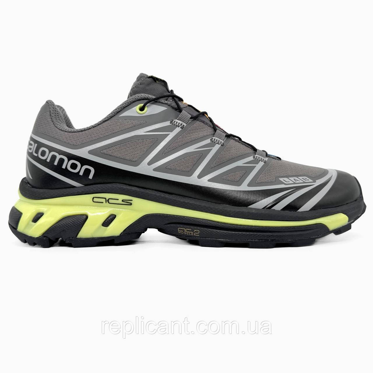 Мужские кроссовки Salomon XT-6 LAB Grey/Green/Black кросівки Salomon