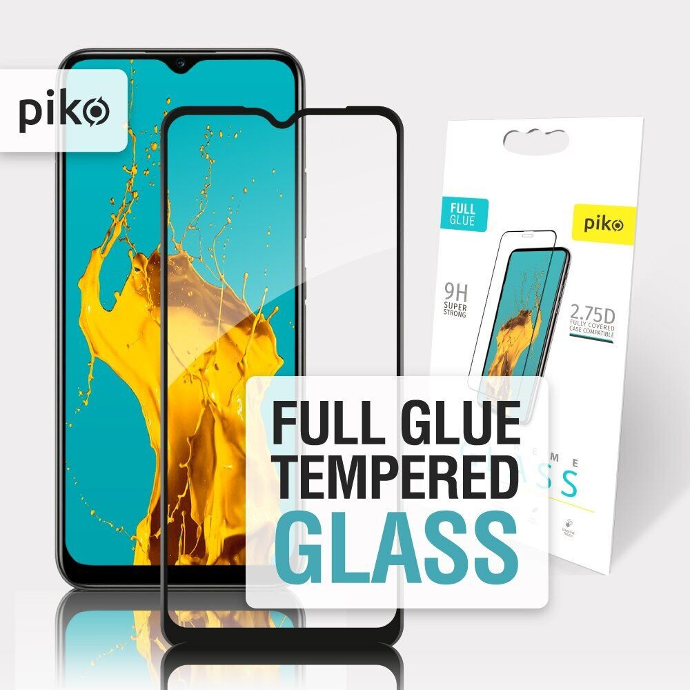 Захисне скло Piko Full Glue для Realme C21Y (чорне)