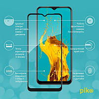 Захисне скло Piko Full Glue для Realme C21Y (чорне), фото 3