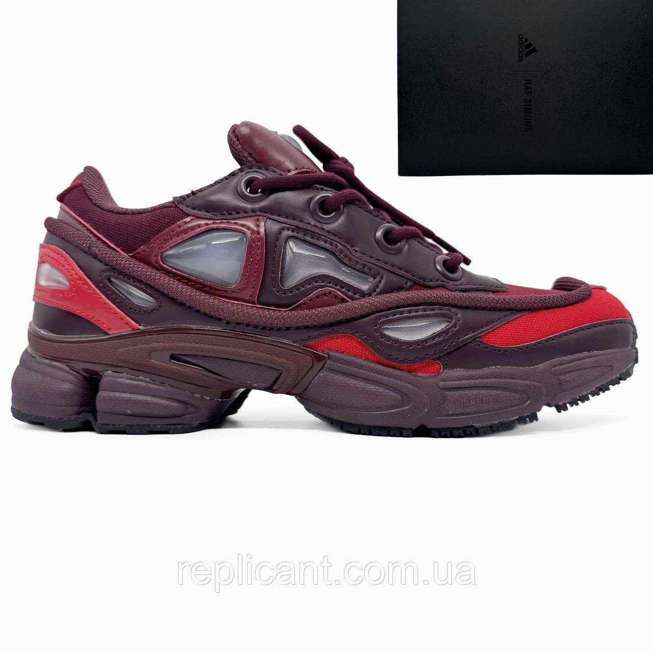 Чоловічі кросівки Adidas x Raf Simons Ozweego III Burgundi кросівки Adidas