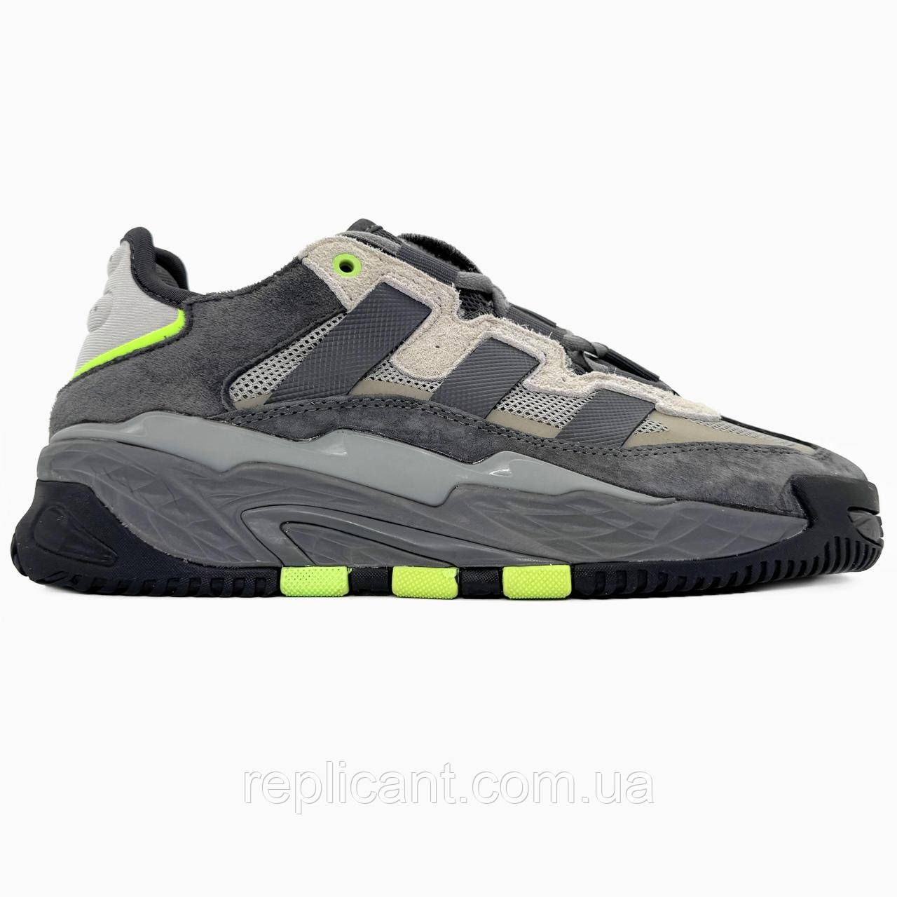 Мужские кроссовки Adidas Niteball Grey/Mint кросівки Adidas