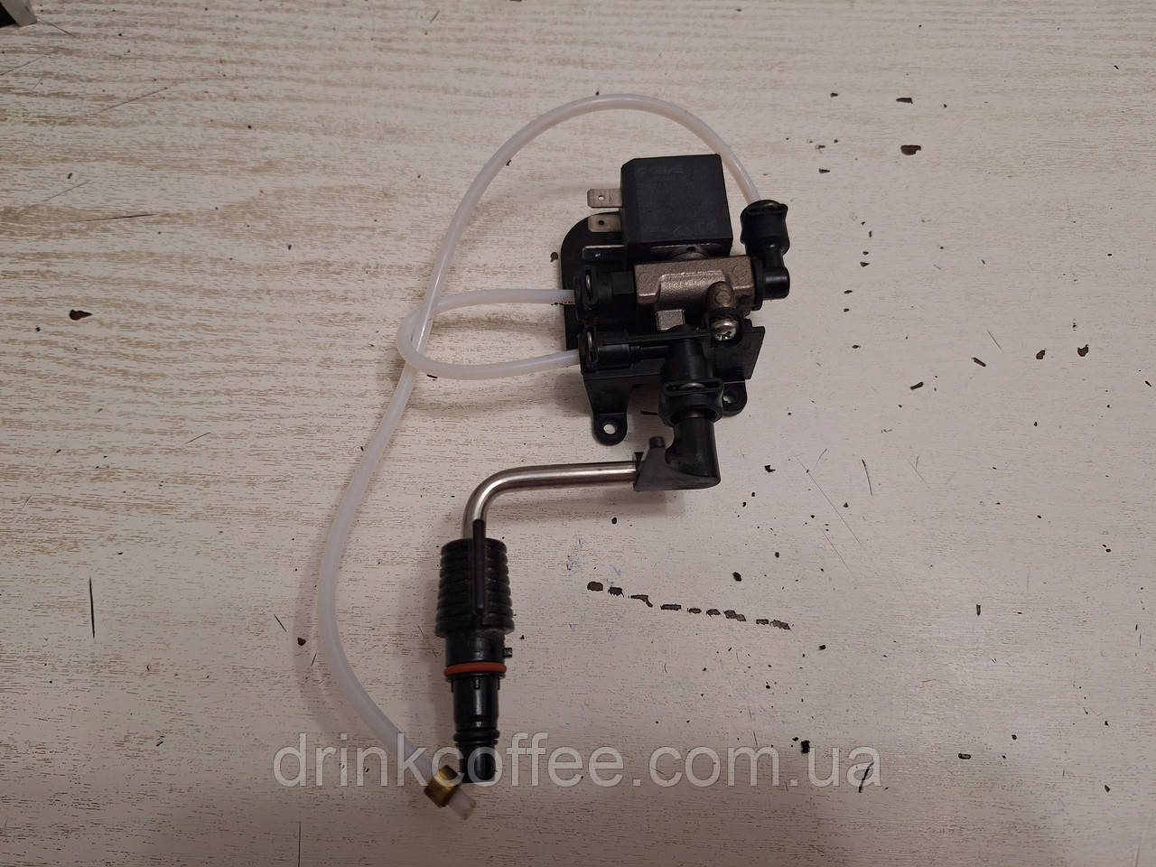 Кран пар-вода в складі із соленоїдним клапаном для кавомашини Delonghi ESAM 5400_3 Perfecta б/у