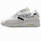 Мужские кроссовки Nike OFF-White x  Air Max 90 GPX White кросівки Nike, фото 2