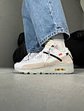 Мужские кроссовки Nike OFF-White x  Air Max 90 GPX White кросівки Nike, фото 3