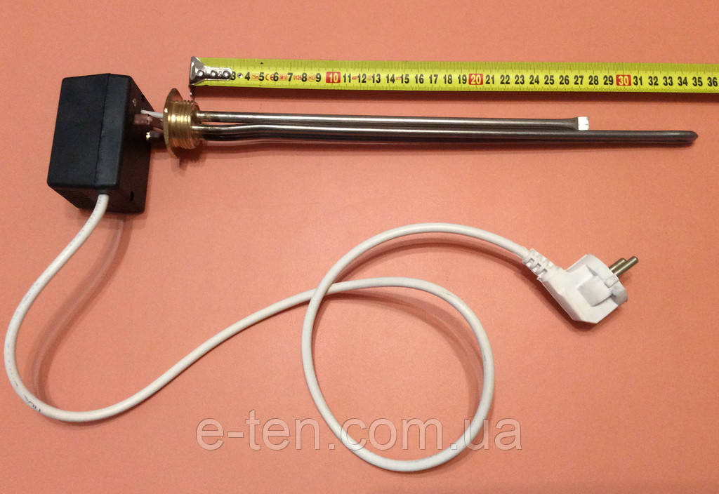Тен батарейний нержавійка 700W (Туреччина) / різьба 1" для алюмінієвих батарей з ЦИФРОВИМ терморегулятором DALAS