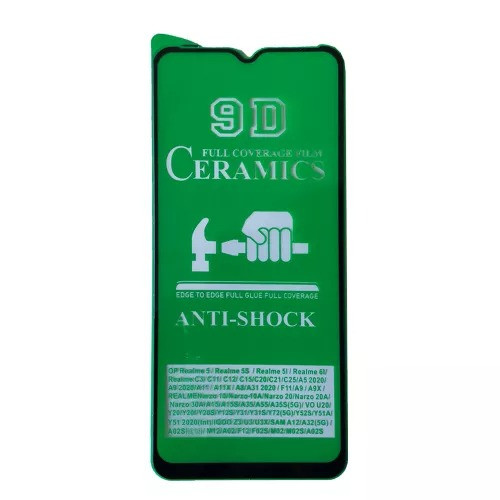 Захисне скло Ceramic Realme C25S/C25Y Black (тех упаковка)