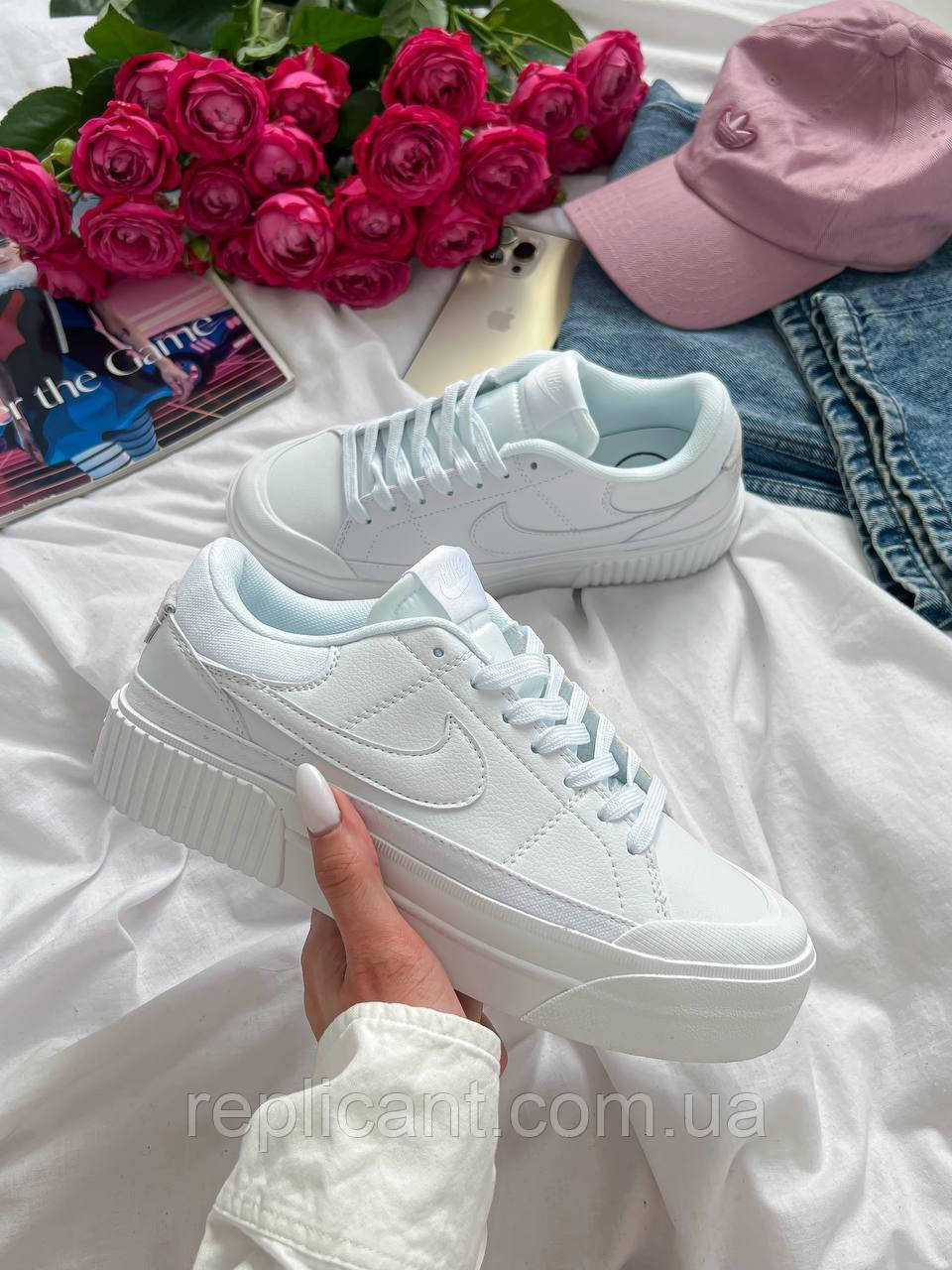Женские кроссовки Nike Court Legacy Lift White кросівки Nike унісекс, фото 1