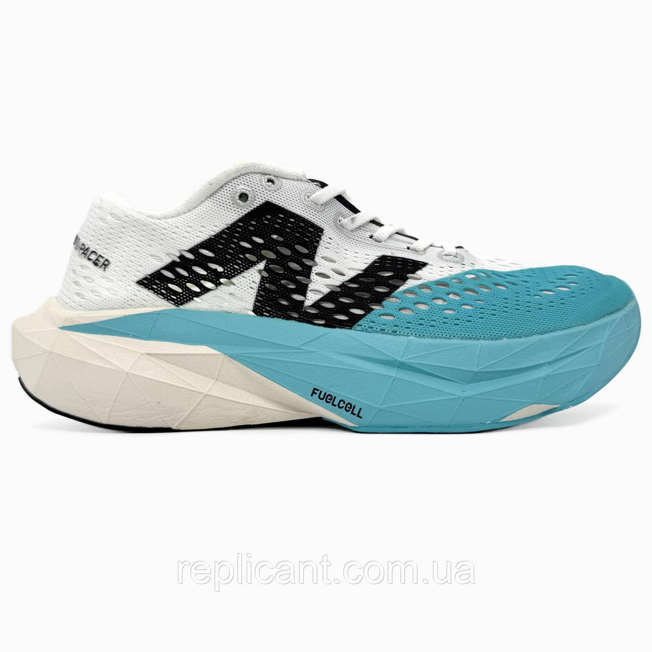 Мужские кроссовки New Balance  Fuelcell Supercomp Pacer V2 White/Light Blue кросівки New Balance, фото 1