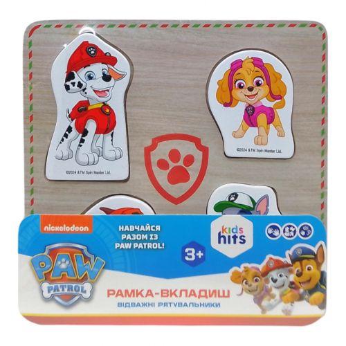 Деревʼяна іграшка KidsHits Щенячий патруль Paw Patrol рамка-вкладиш, фото 1
