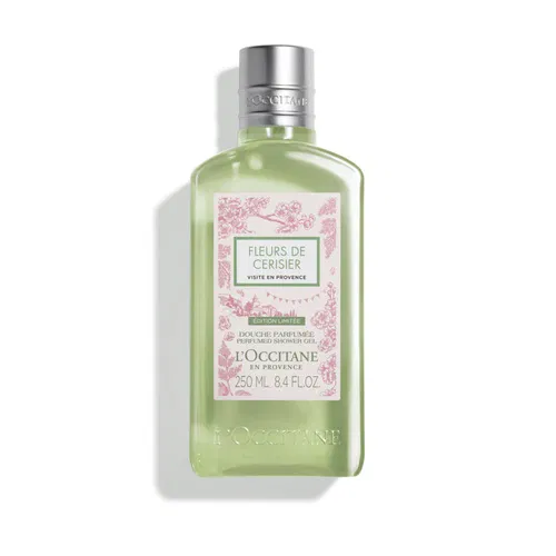 Гель для душу ВИШНЕВИЙ ЦВІТ ПОДОРОЖ В ПРОВАНС L'Occitane, 250 ml, фото 1