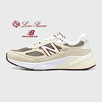 Женские кроссовки New Balance  x Loro Piana 990 v6 'Raw Cashew' U990LP6 кросівки New Balance