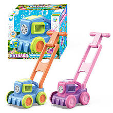 КАТАЛКА з мильними бульбашками  Газонокосарка 26061 "WToys", , Синій