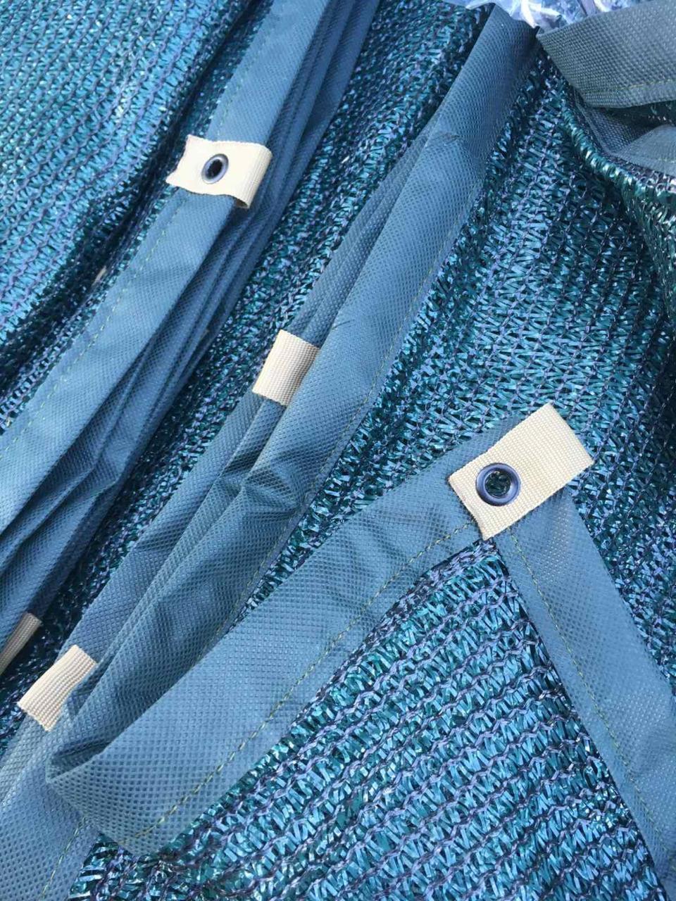 Прошитий тент від сонця з кільцями,6х15 95% ВЕСНА