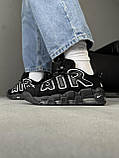 Кросівки Nike Air More Uptempo 96 Black/White, фото 4